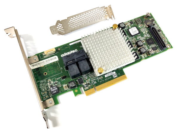 Adaptec 8805 8-port intern SATA / SAS RAID Controller 12G PCIe x8 3.0 1024MB 1GB