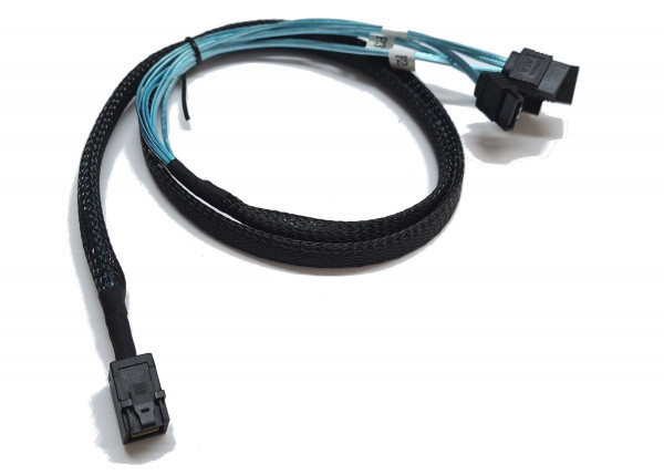 OEM miniSAS SFF-8643 auf 4x SATA Adapterkabel Kabel 1m 12Gbps miniSAS