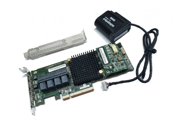 Adaptec 71605 16-port int SATA / SAS RAID Controller 6G PCIe x8 3.0 1024MB 1GB inkl. AFM-700CC