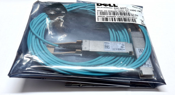 Dell 7m 100Gbe Gbit QSFP28 Kabel aktiv AOC-QSFP28-100G-7M 05WGKD