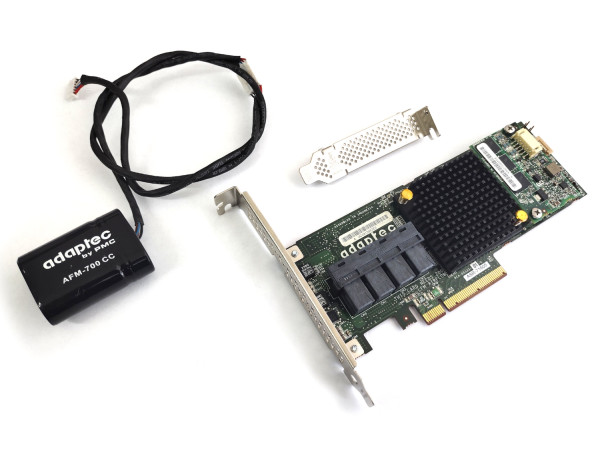 Adaptec 71605 16-port int SATA / SAS RAID Controller 6G PCIe x8 3.0 1024MB 1GB inkl. AFM-700CC