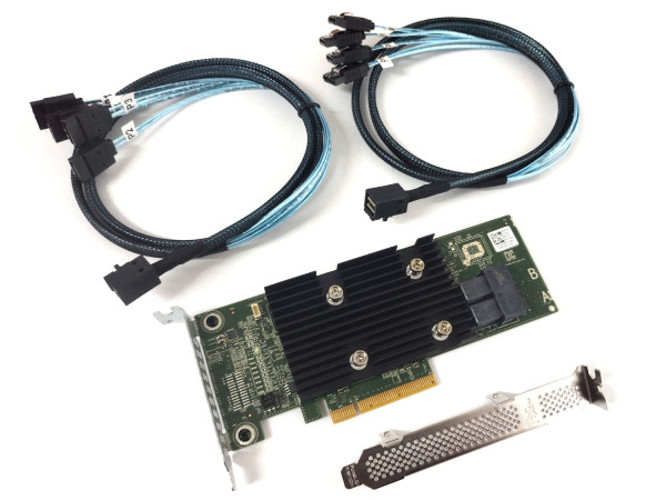 Dell Perc HBA330 SATA / SAS HBA Controller IT-Mode 12Gbps PCIe 3.0 x8 + 2 Kabel