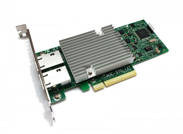 Supermicro AOC-STG-i2T 10Gigabit 10GBe BaseT Dual Port Server NIC Intel X540-T2