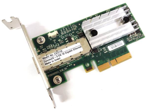 Mellanox ConnectX-3 PCIe x4 NIC 10 Gigabit 10GBe SFP+ CX311A Server Adapter LP
