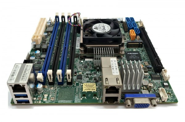 Supermicro X10SDV-4C-TLN2F Xeon D-1520 PCIe x16 10Gbe m.2 IPMI ITX DDR4 Server