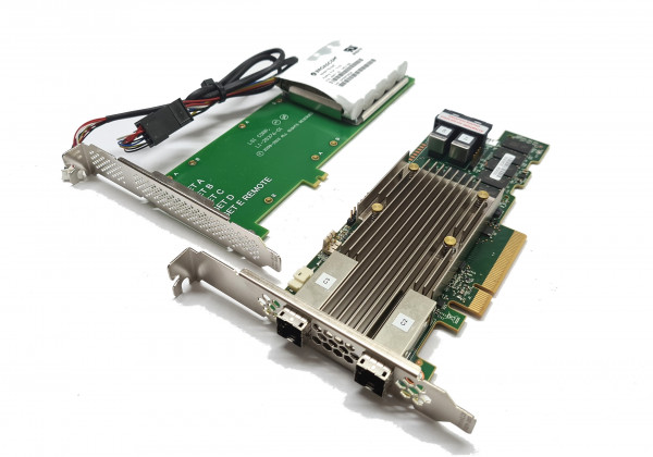 Broadcom 9480-8i8e 4GB RAID Controller 12Gbps SATA SAS PCIe x8 inkl. CVPM05